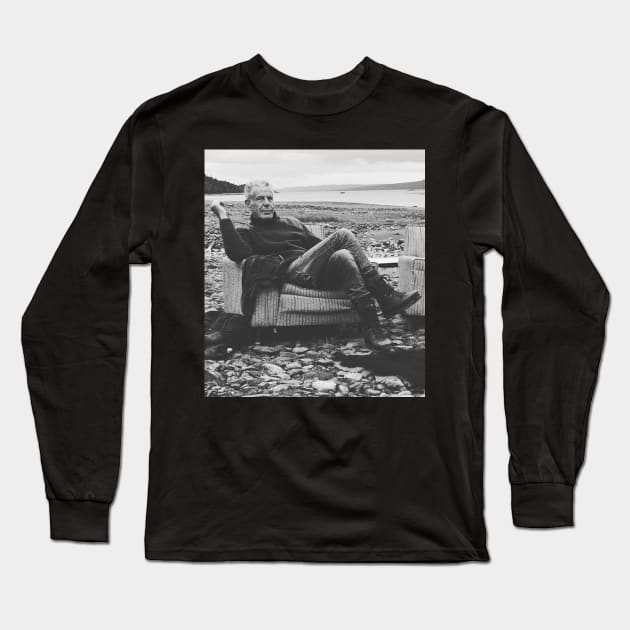 Anthony Bourdain in Newfoundland Long Sleeve T-Shirt by FiveMinutes